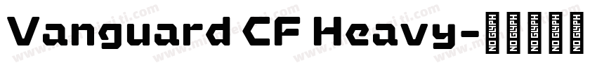 Vanguard CF Heavy字体转换